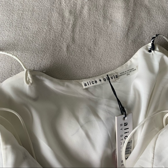 Alice + Olivia Bess Floral Ruffle Slip Dress - Picture 13 of 16